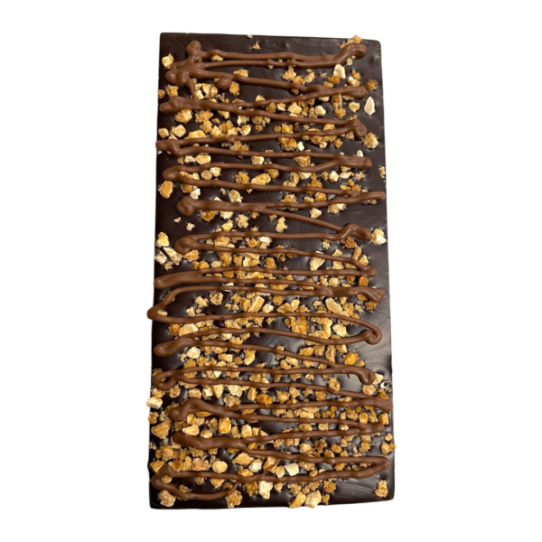 Tableta chocolate negro 80% con almendra crocanti
