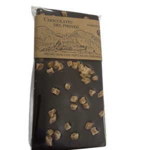 CHOCOLATE NEGRO 80% CON PEPITAS DE CARAMELO