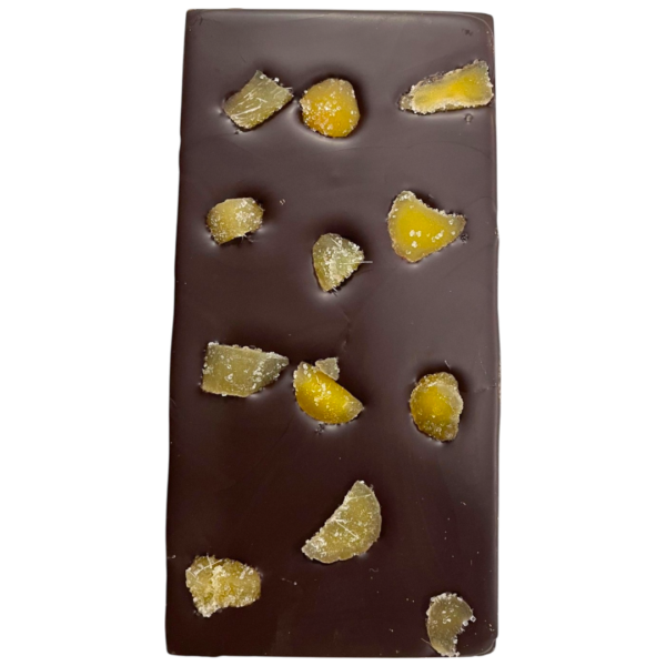 TABLETA CHOCOLATE NEGRO 80% CON JENGIBRE
