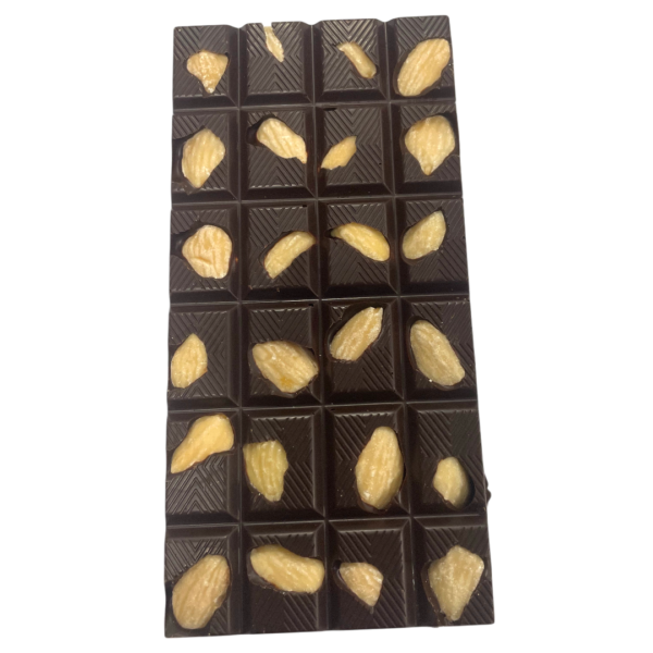TABLETA CHOCOLATE NEGRO 80% CON ALMENDRA