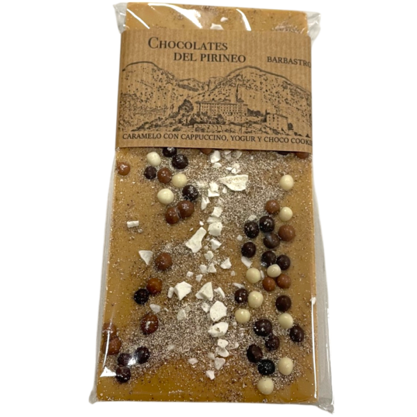 Tableta chocolate de caramelo con cappuccino