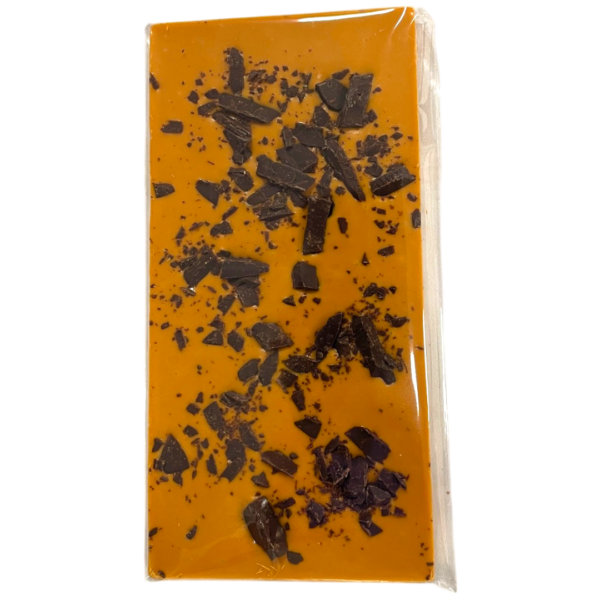 Tableta chocolate de naranja con chocolate negro