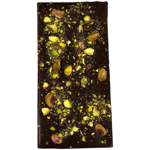 Tableta chocolate negro 80% con pistacho