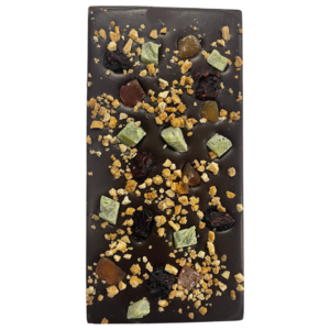 CHOCOLATE NEGRO 80% COCKTAL TROPICAL CON ALMENDRA